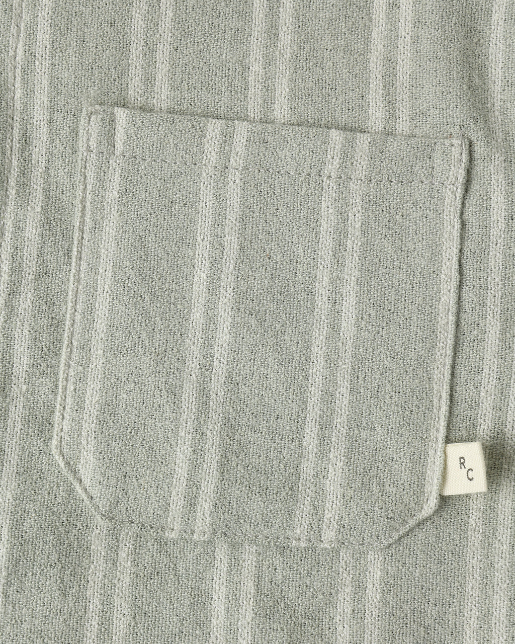 Sage Pinstripe Collared Long Sleeve Shirt