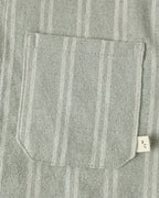 Sage Pinstripe Collared Long Sleeve Shirt
