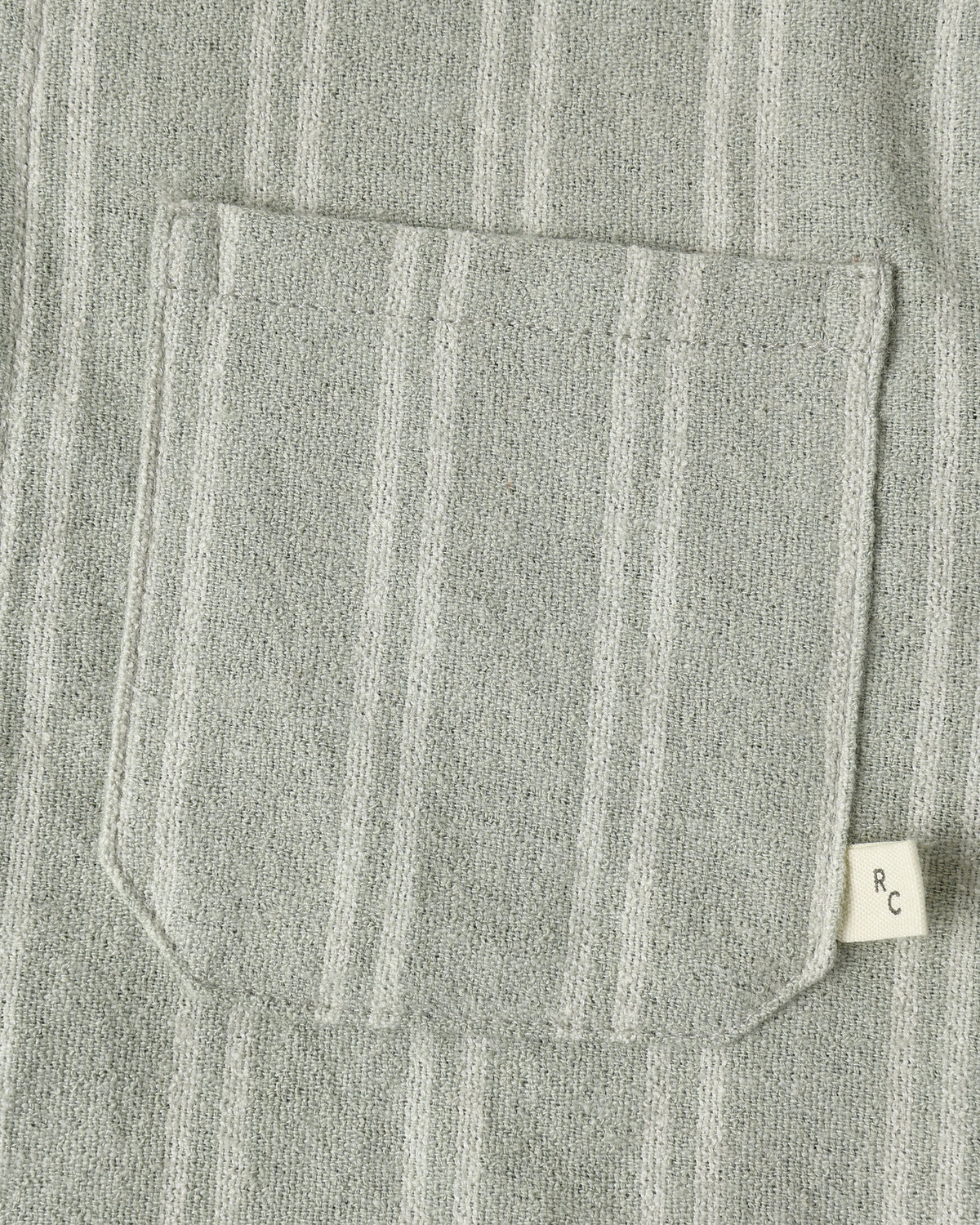 Sage Pinstripe Collared Long Sleeve Shirt