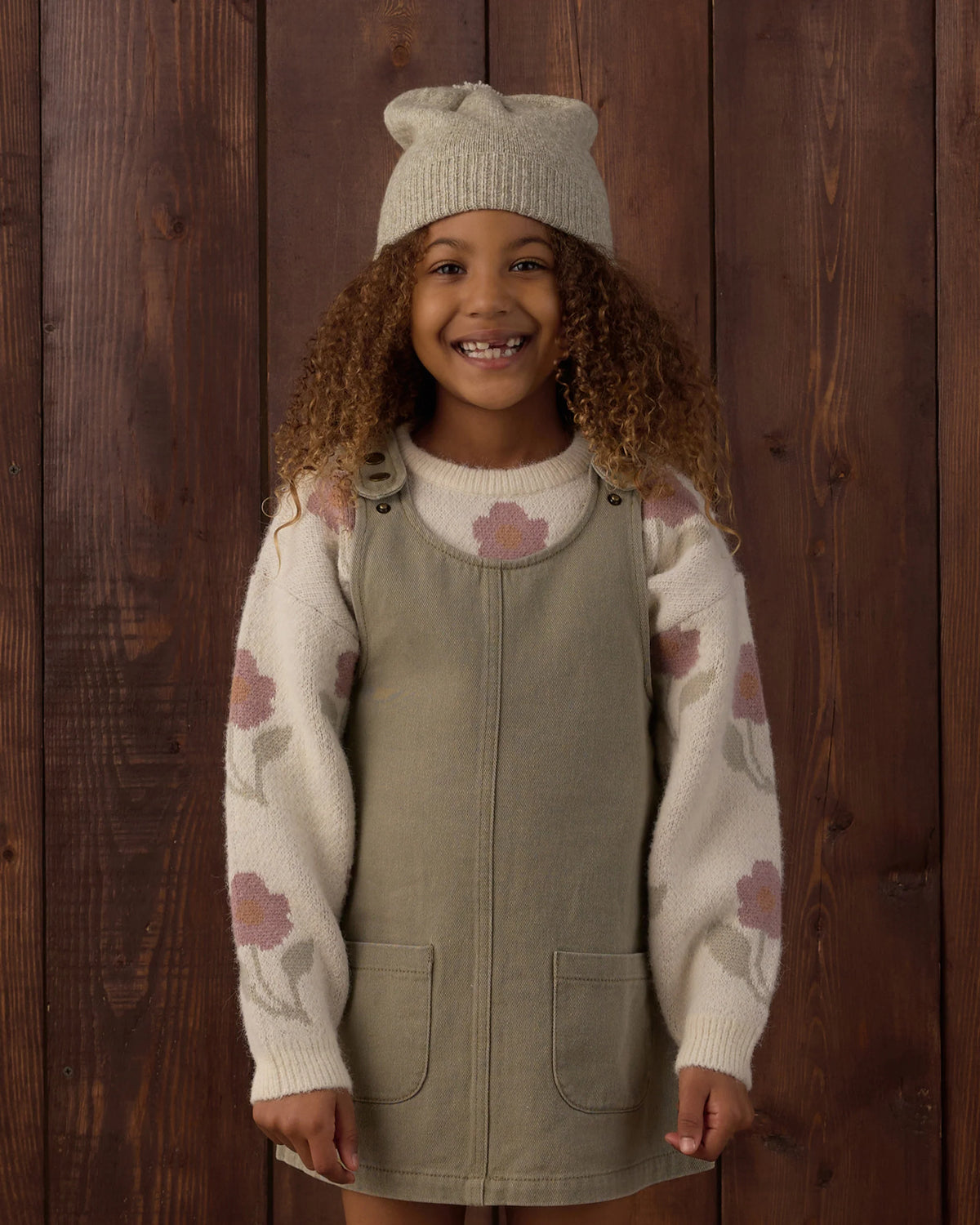 Dark Sage Odette Overall Dress