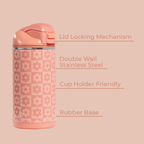 14 oz Ease2o Bottle - Daisy Checkers