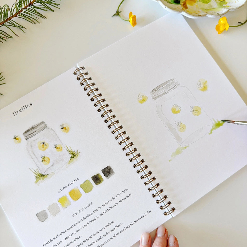 Camping Watercolor Workbook