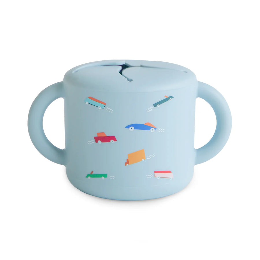Silicone Snack Cup - Retro Cars