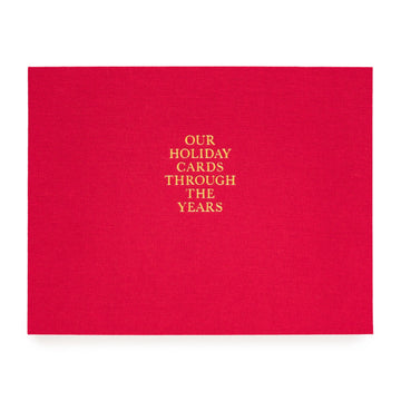 Red Holiday Card Memory Book
