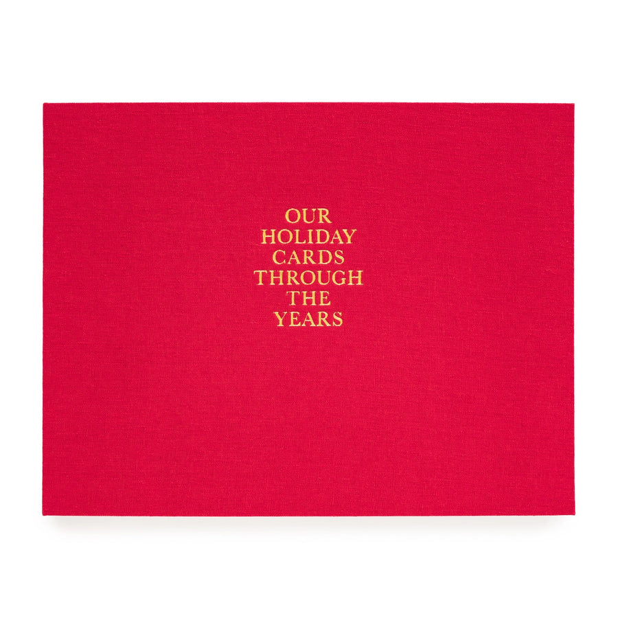 Red Holiday Card Memory Book