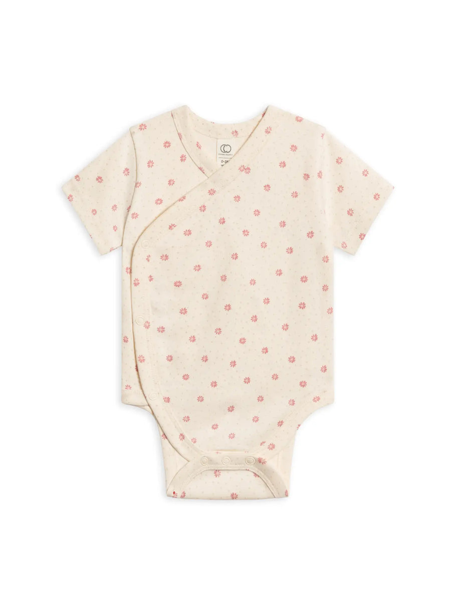 Carla Floral Organic Cotton Kimono Bodysuit
