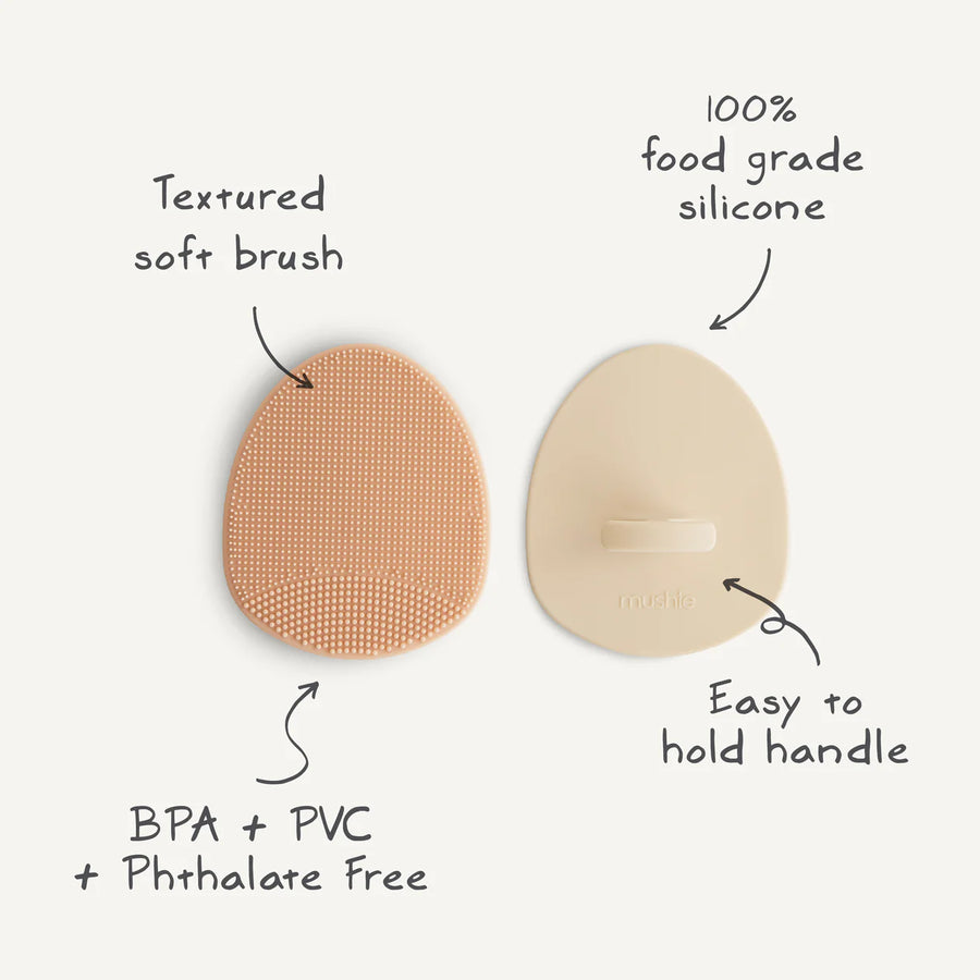 Cradle Cap Brush - Blush & Shifting Sand