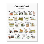 Central Coast Alphabet Poster