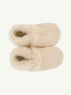 Champagne Lambskin Booties
