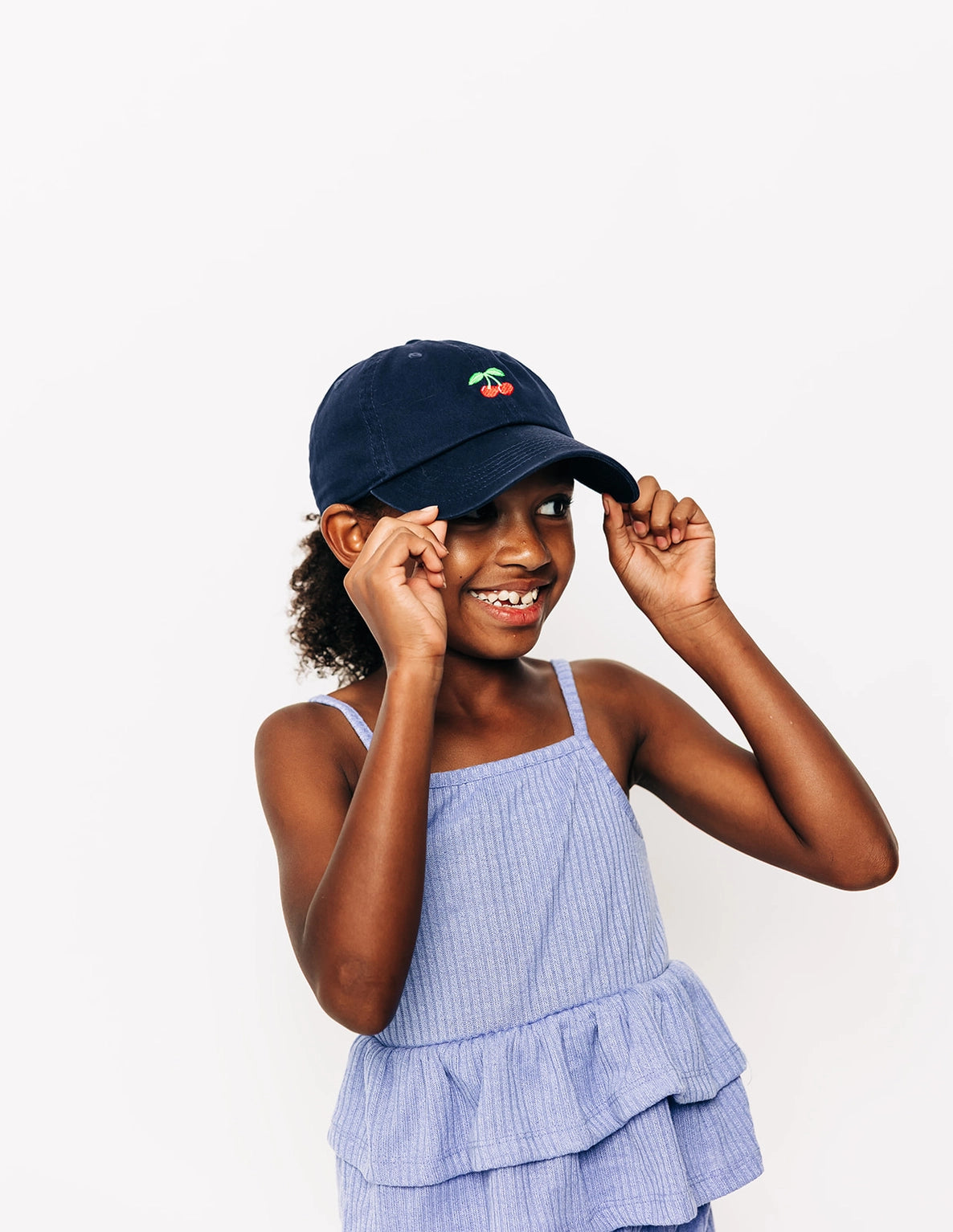 Cherry Navy Baseball Hat