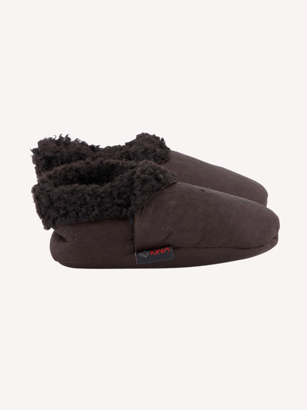 Chocolate Lambskin Booties