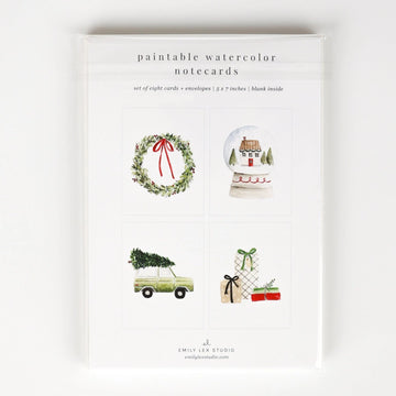 Christmas Paintable Notecards