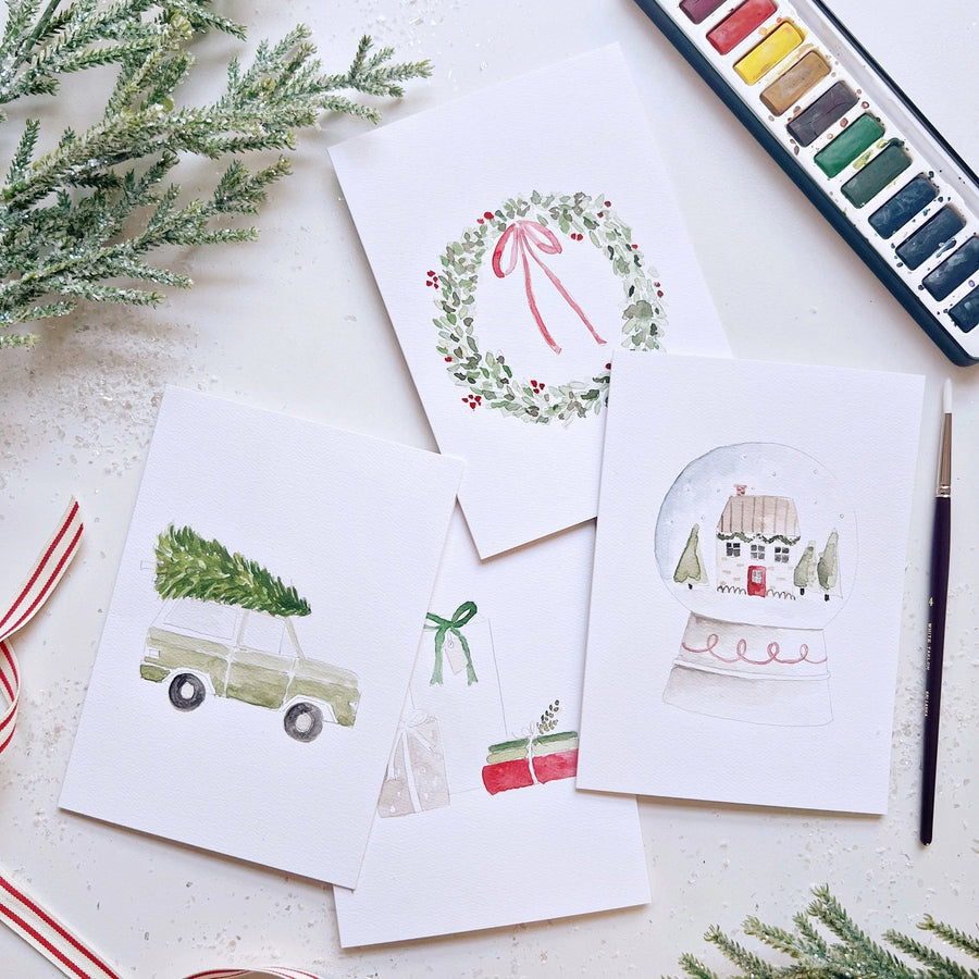 Christmas Paintable Notecards