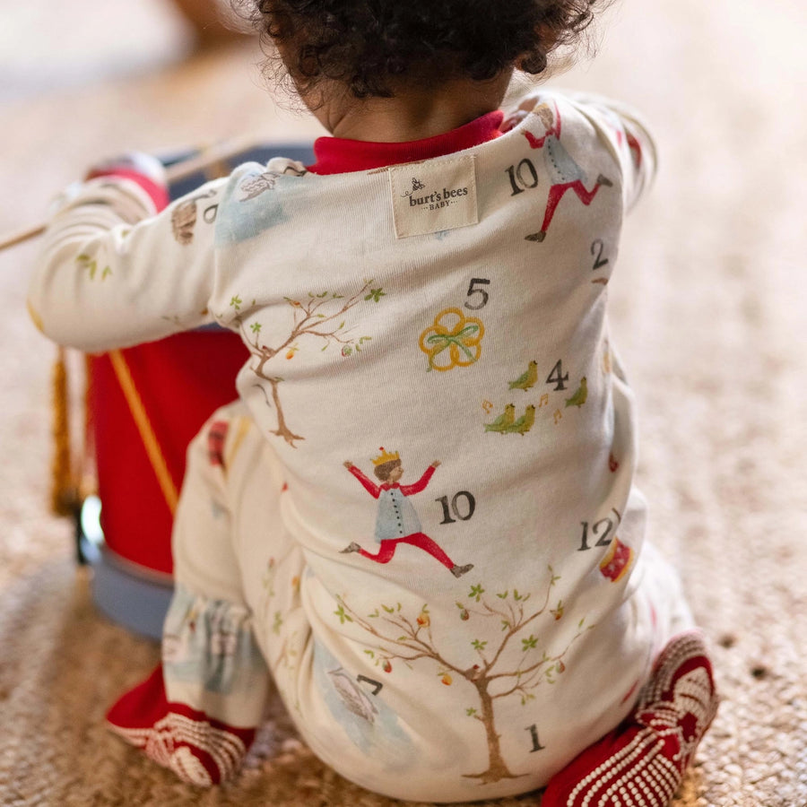 Organic Zip Pajamas - 12 Days of Christmas