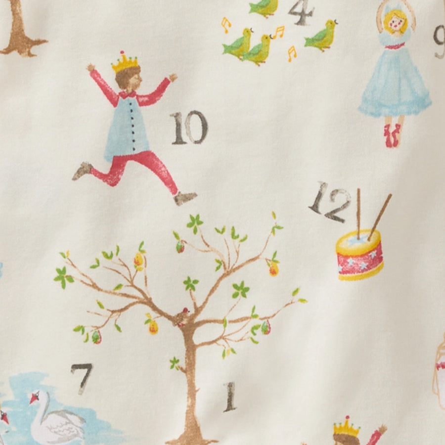 Organic Zip Pajamas - 12 Days of Christmas