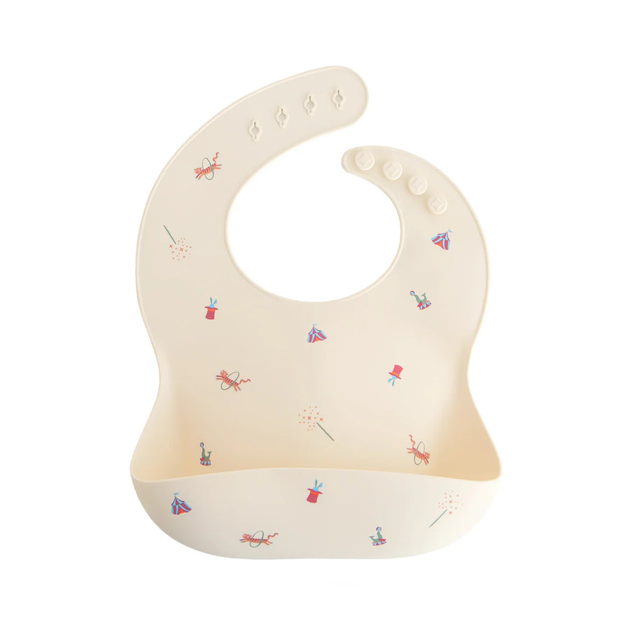 Silicone Baby Bib - Circus