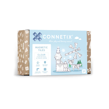 CONNETIX Clear Starter Pack | 34 Pieces