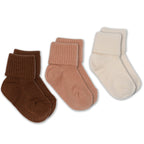 Merino Wool Baby Sock Set - Cork