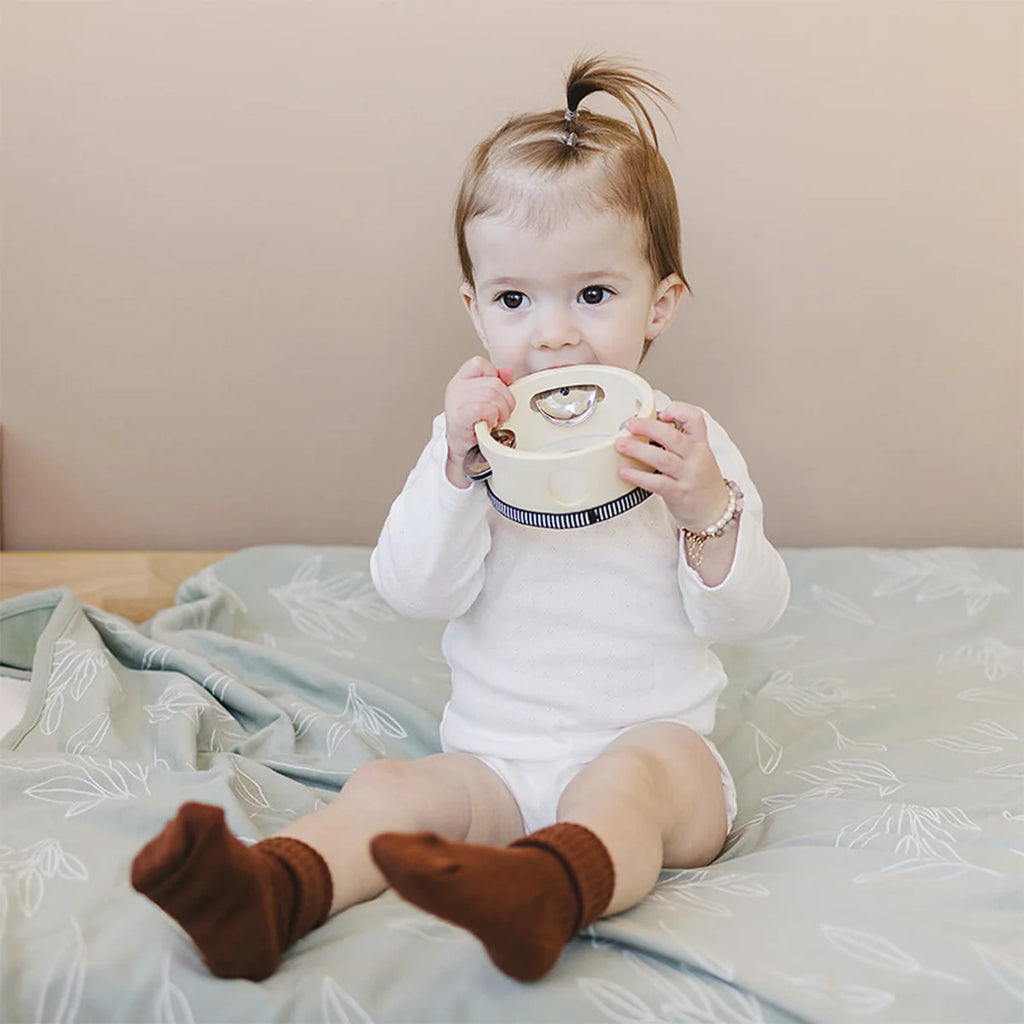 Merino Wool Baby Sock Set - Cork