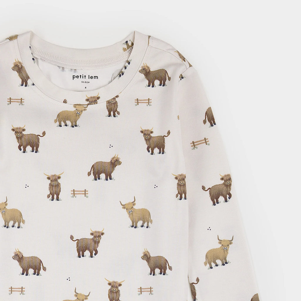 LunaKnit Highland Cows Pajama Set