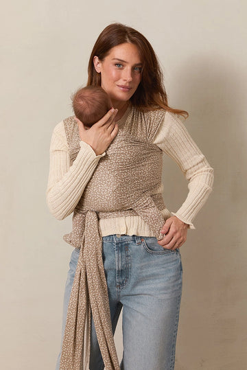 Cream Floral Baby Wrap