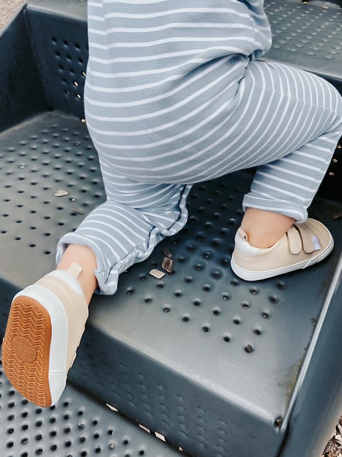 Cream Low Top Barefoot Shoes