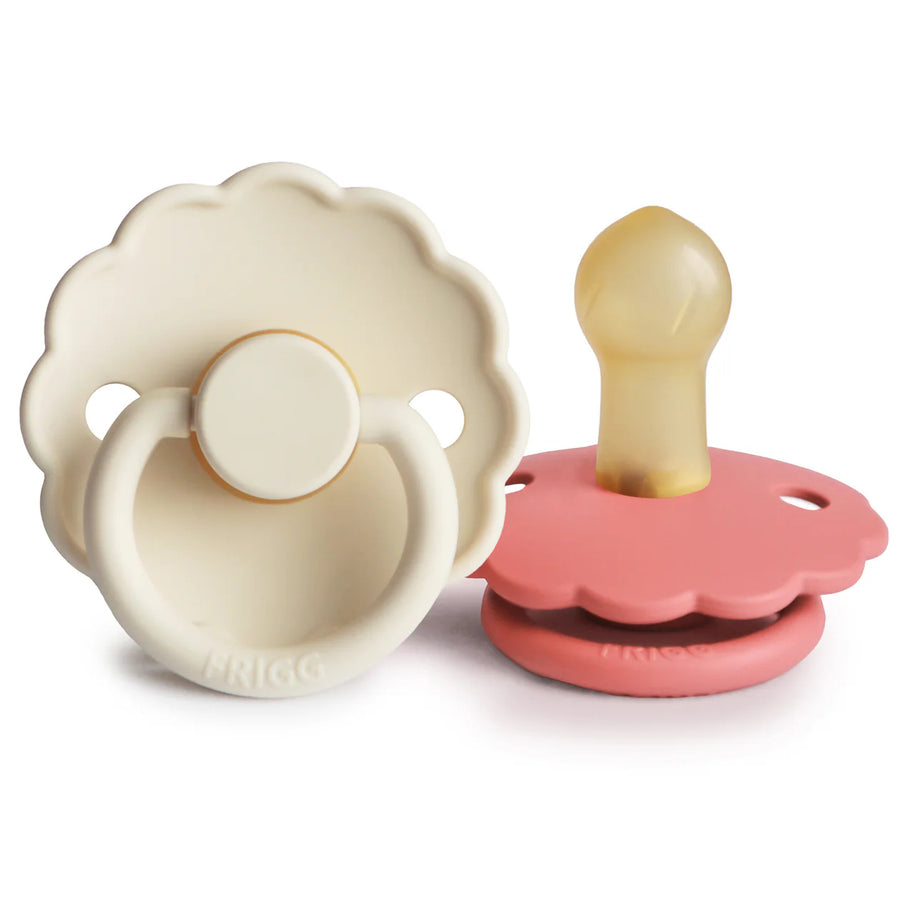 FRIGG Natural Rubber Pacifier 2-Pack: 6-18 Months