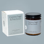Cypress Sage & Patchouli Essential Oil Beeswax Jar Candle