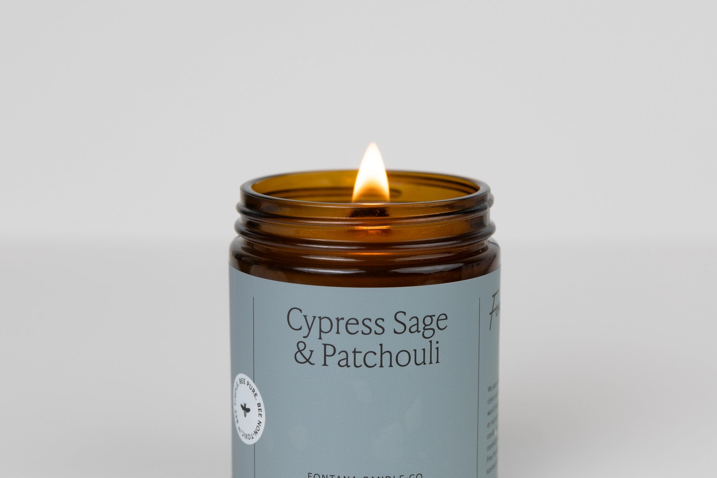 Cypress Sage & Patchouli Essential Oil Beeswax Jar Candle
