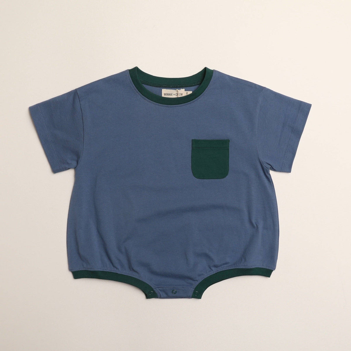 Stone Blue Cory Pocket Romper