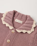 Rosewood Collared Cardigan