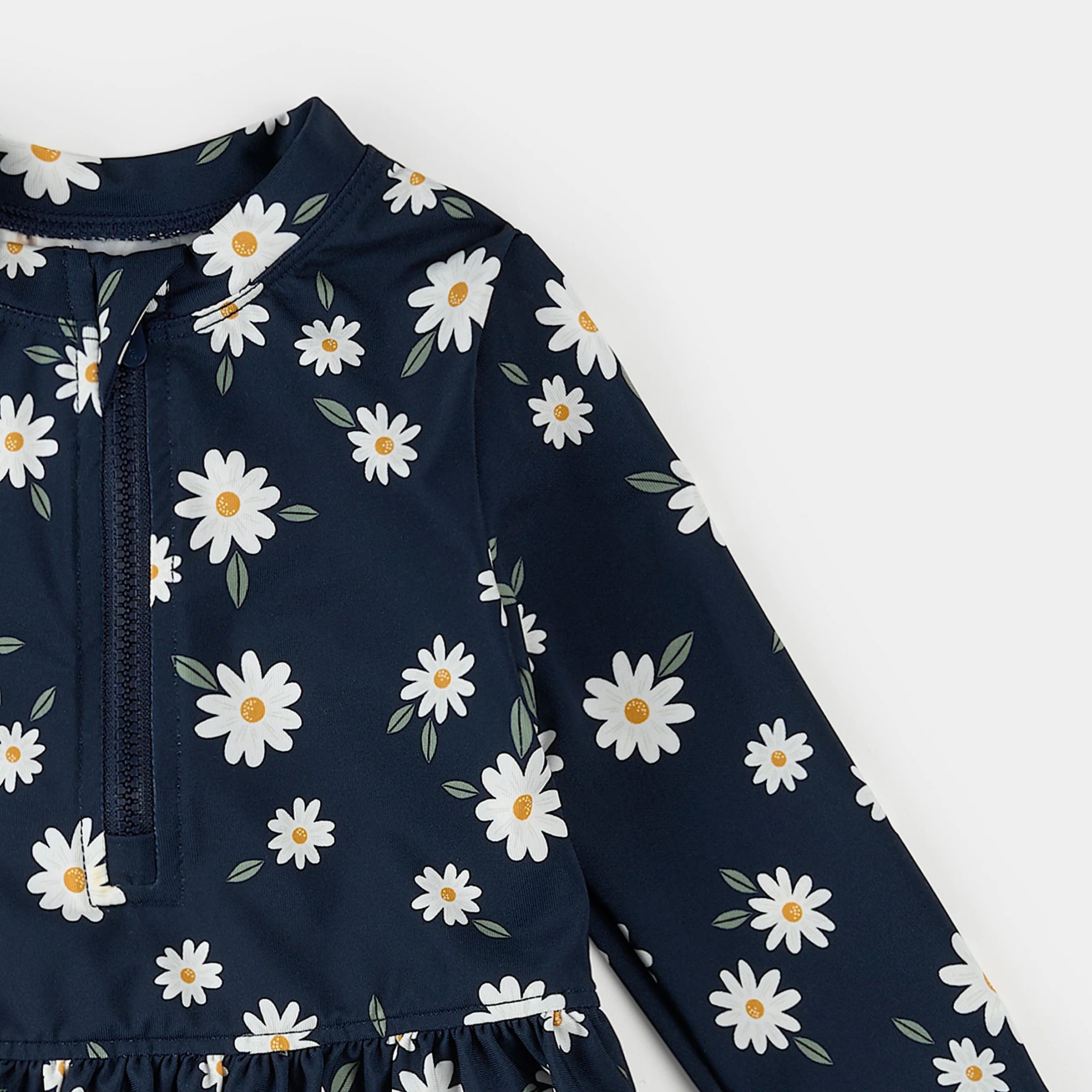 Navy Daisies Long Sleeve Rashguard Set