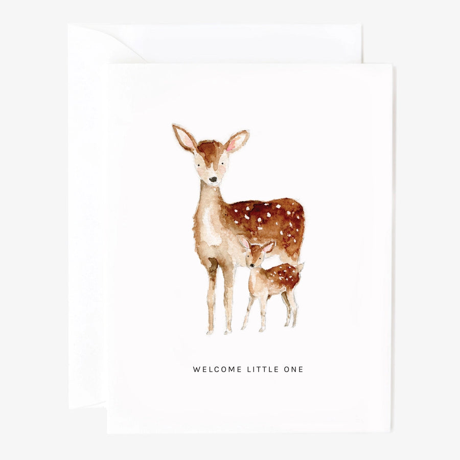 Welcome Little One Deer Card