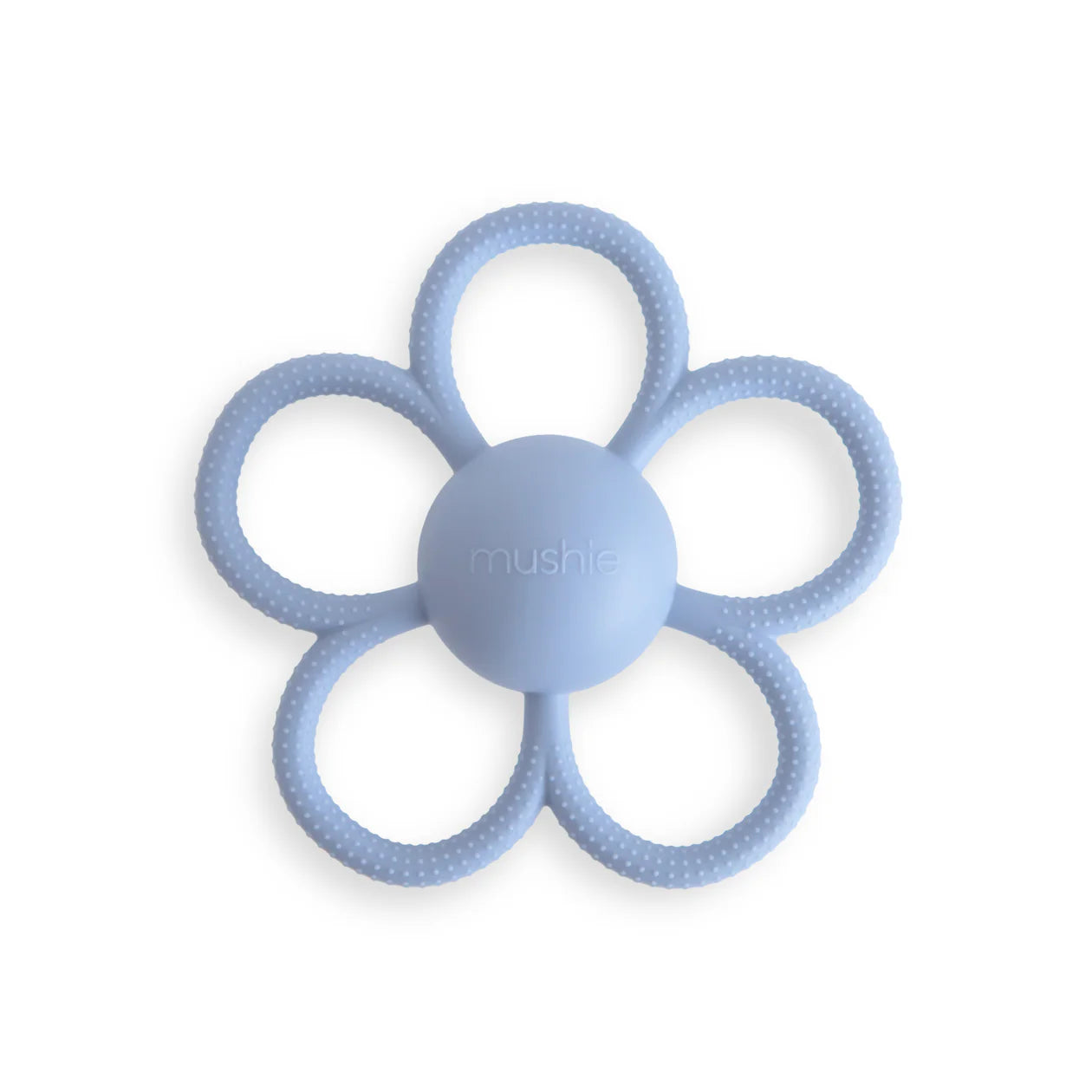 Faded Denim Daisy Rattle Teether