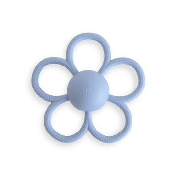 Faded Denim Daisy Rattle Teether