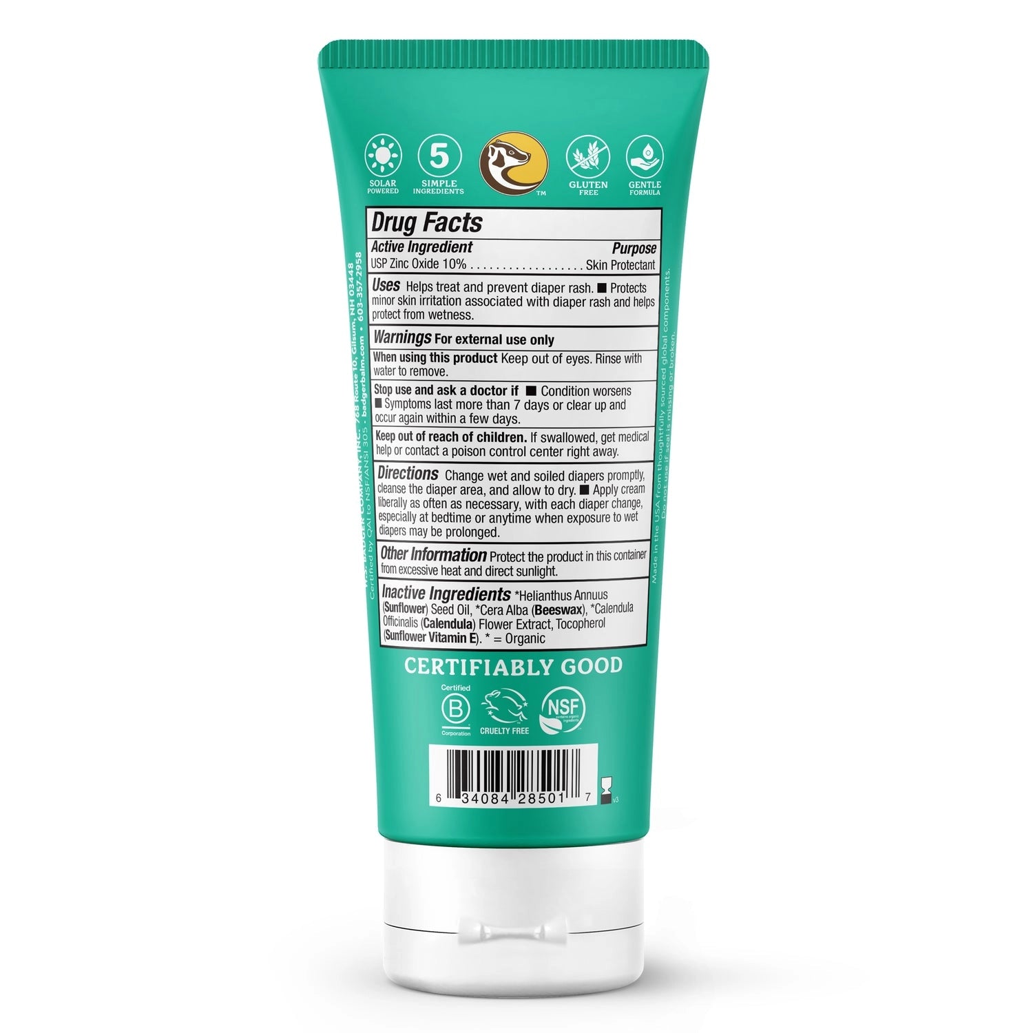 Zinc Oxide Diaper Cream