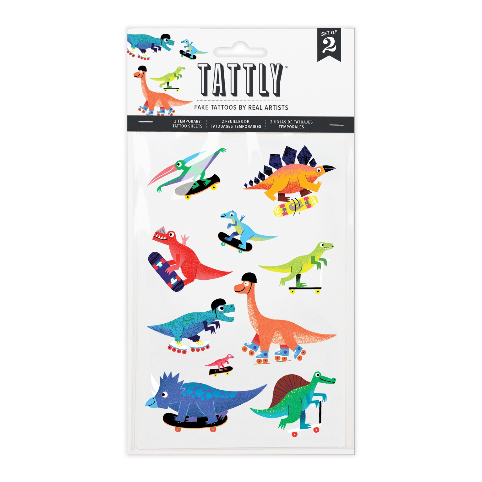Dino Derby Tattoo Sheets