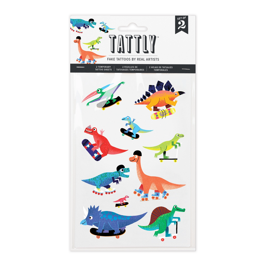 Dino Derby Tattoo Sheets