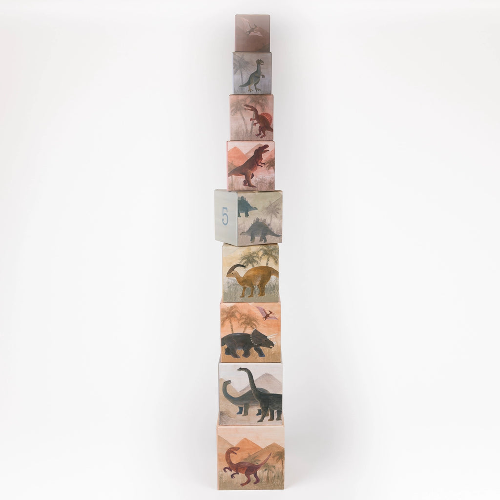 1-2-3 Nesting Block Pyramid - Dino
