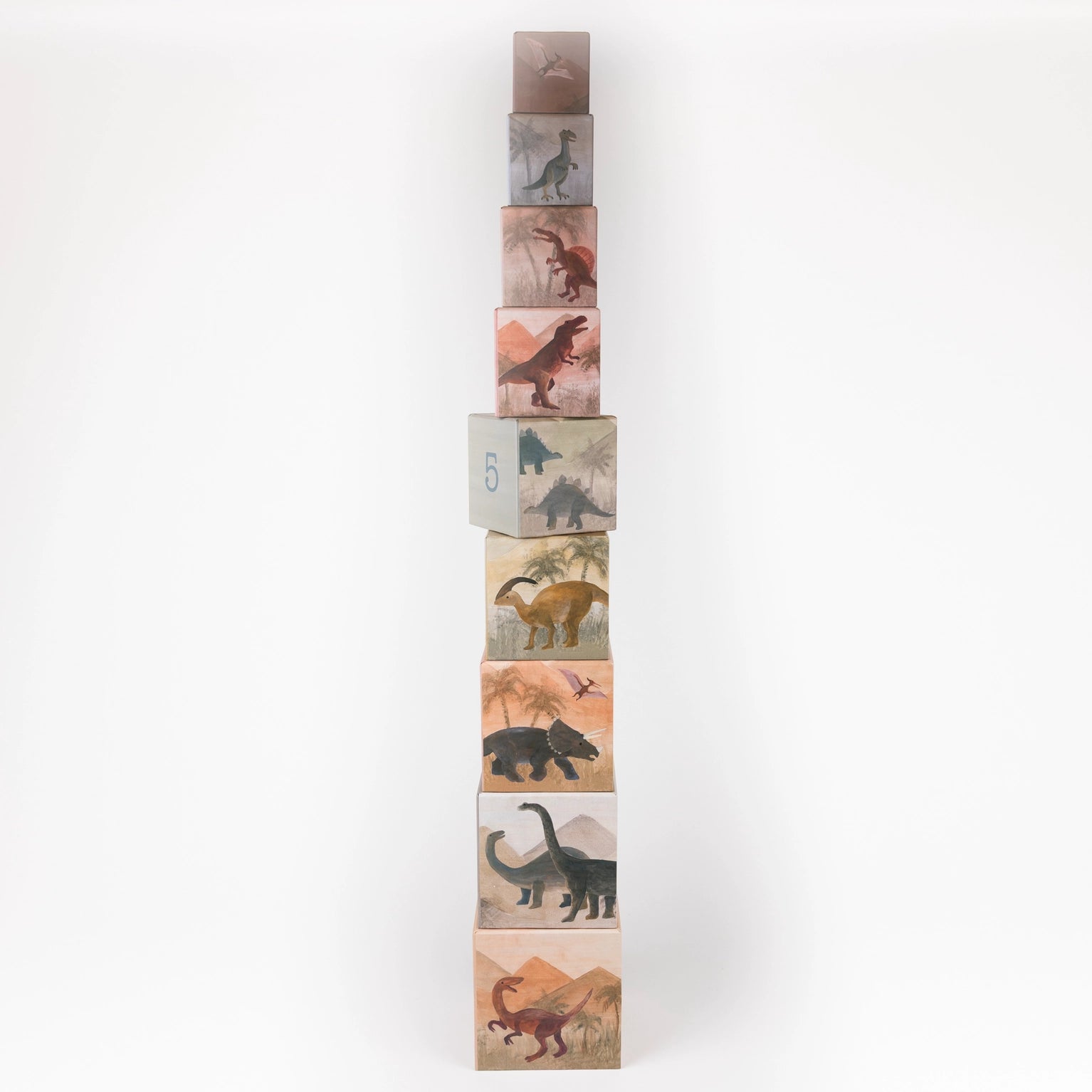 1-2-3 Nesting Block Pyramid - Dino