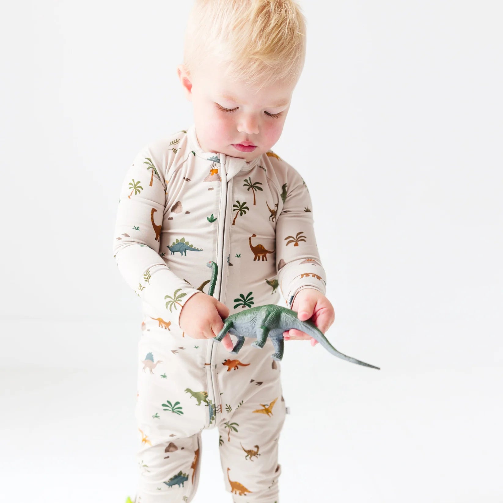 Prehistoric Dinosaurs Zip Romper