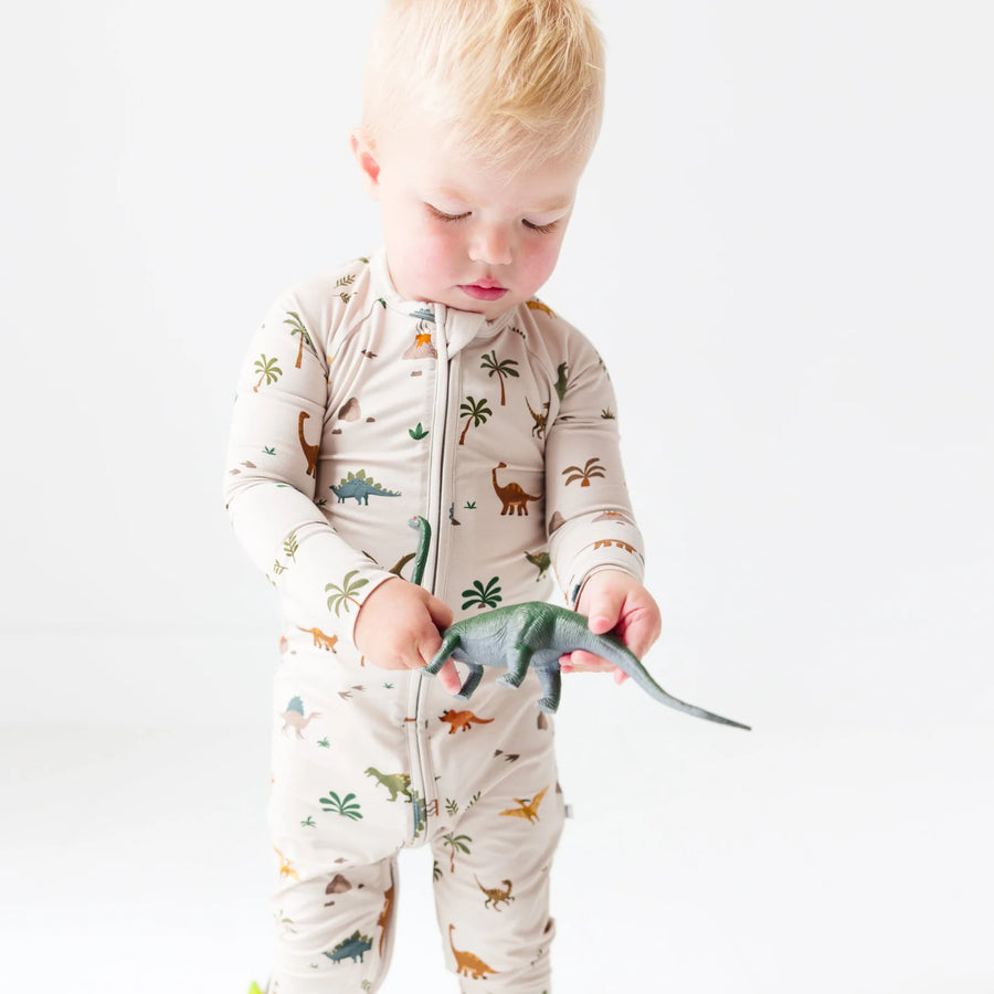 Prehistoric Dinosaurs Zip Romper