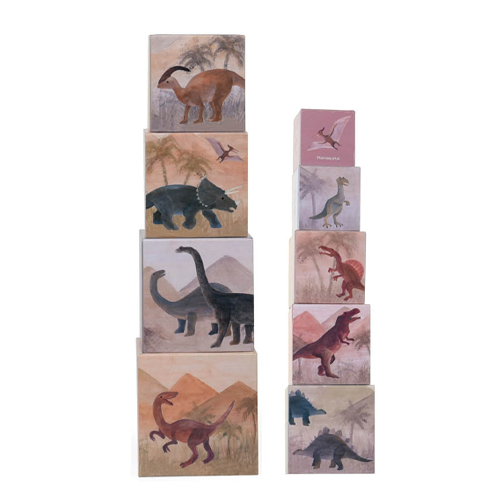 1-2-3 Nesting Block Pyramid - Dino