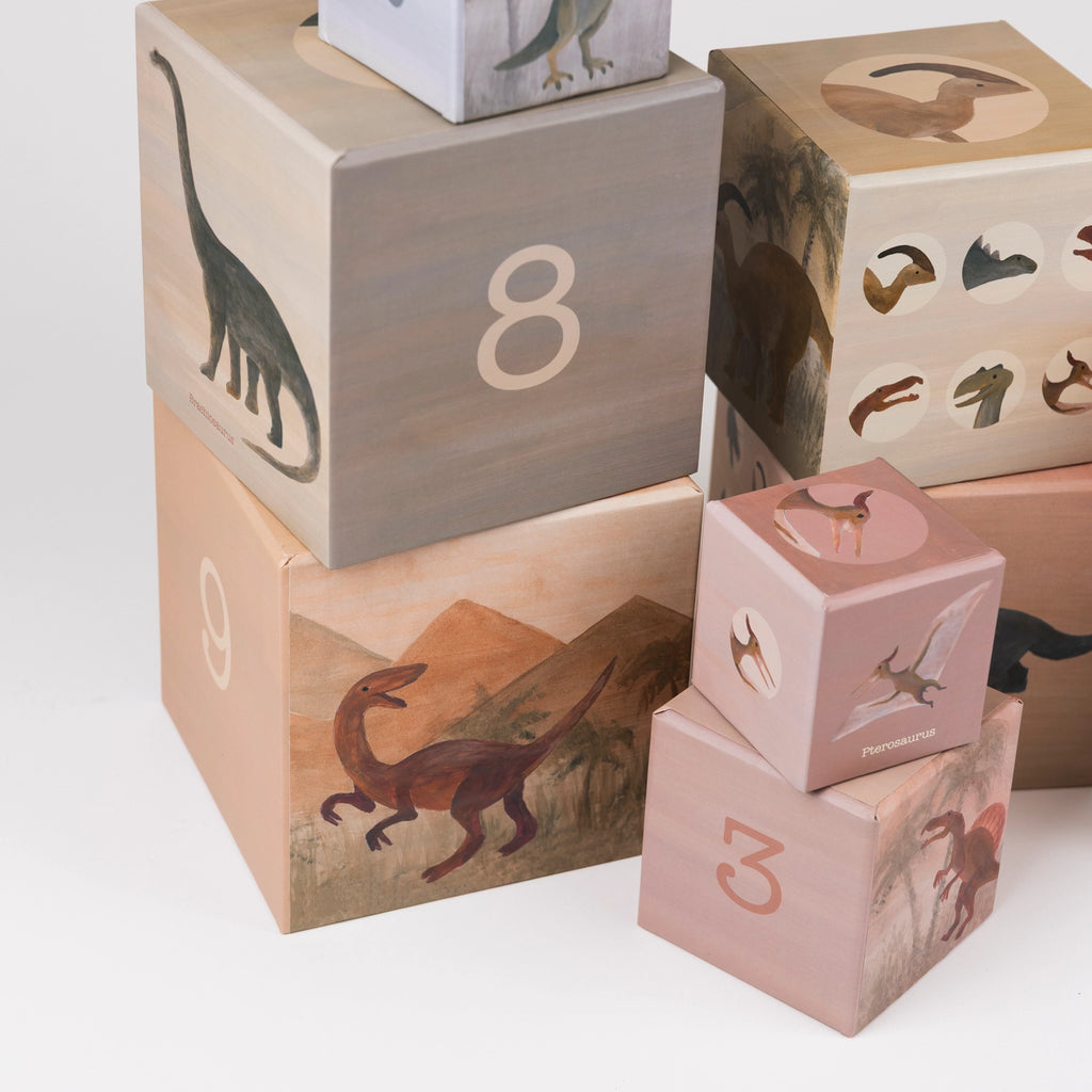 1-2-3 Nesting Block Pyramid - Dino