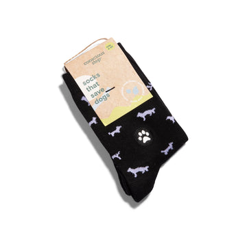 Socks That Save Dogs - Black Dogs