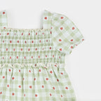 Strawberry Gingham Dress Set