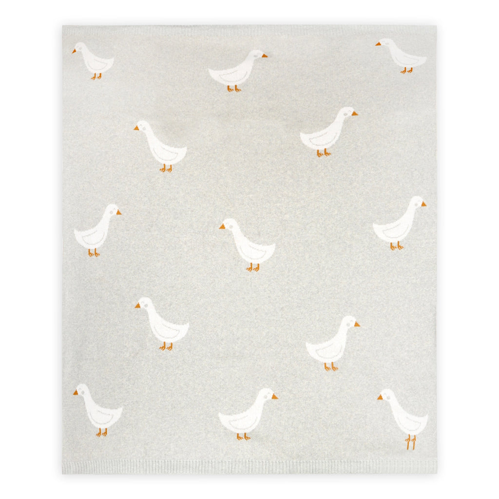 Organic Sweater Knit Blanket - Duck Waddle