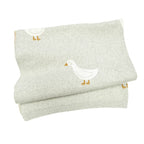 Organic Sweater Knit Blanket - Duck Waddle