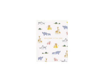 Welcome Baby Animals Mini Card