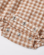 Fawn Gingham Colette Romper